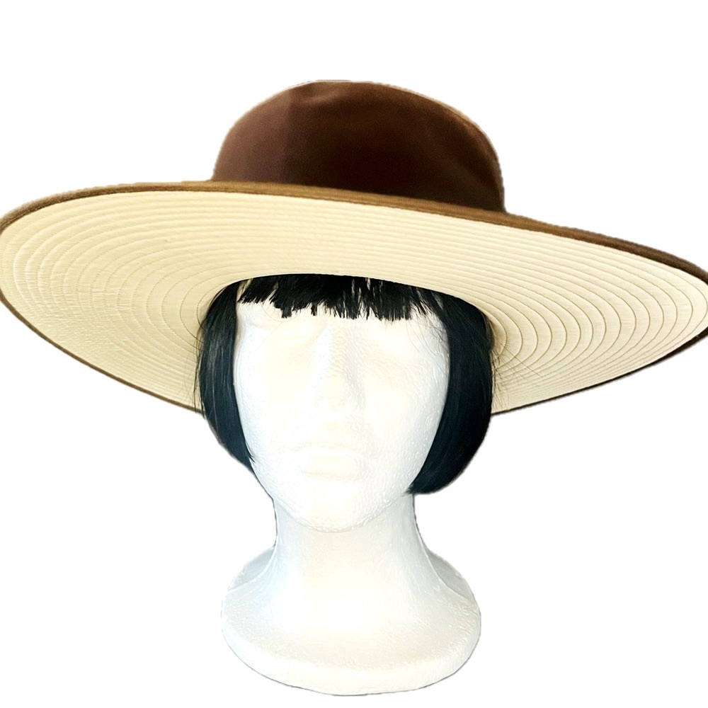 Chocolate, Vintage Style Elegant Suede Hat
